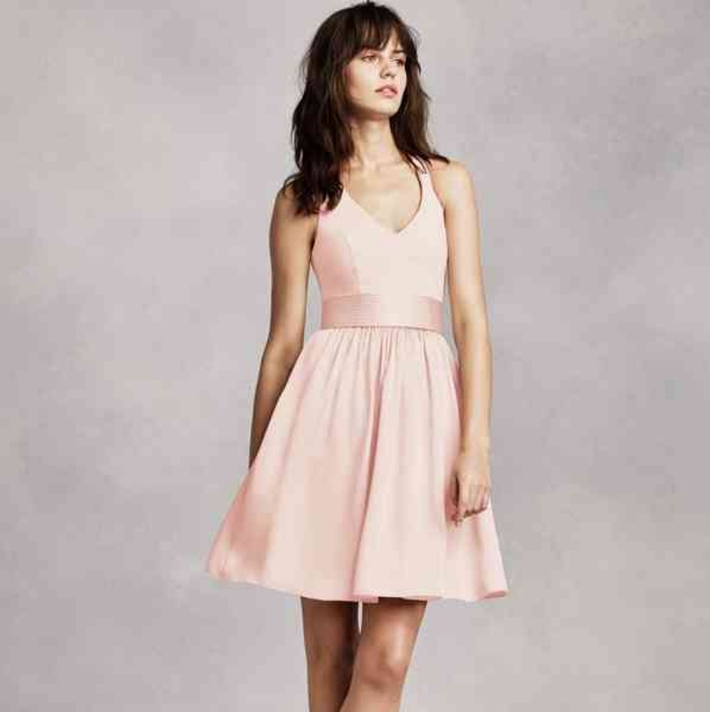 Vera Wang Bridesmaid - Petal color halter dress belt, sz 20 VW360261